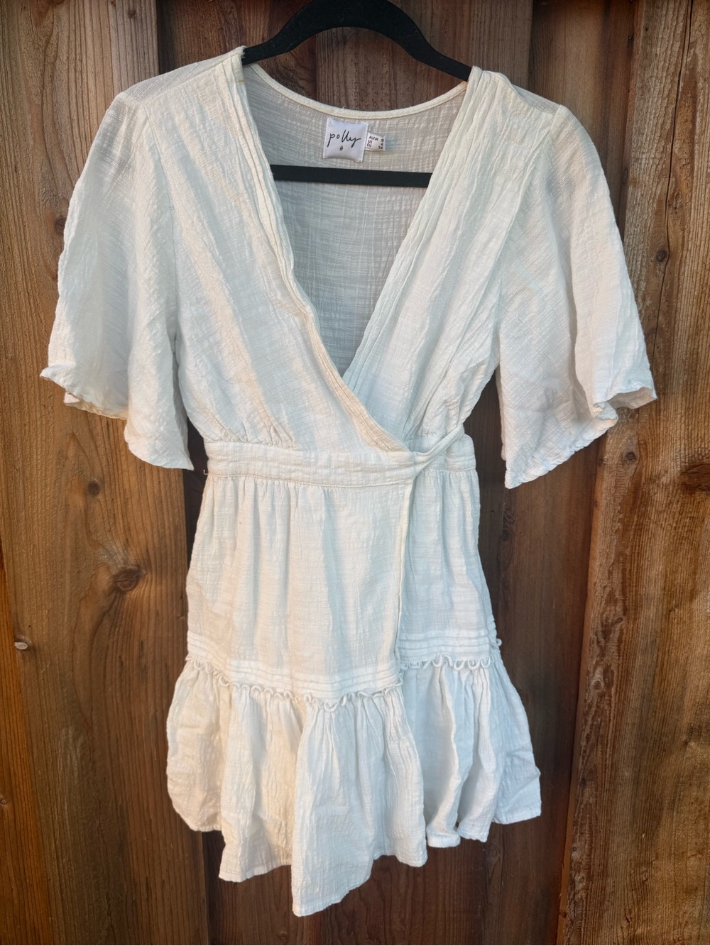 Princess Polly White Lightweight Wrap Swim Coverup
